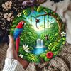 Arte de Pared de Metal Decoración para Hogar y Jardín Pintura de Hierro Moderna