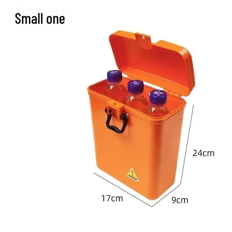 Lockable Motorcycle Toolbox with Cup Holder - Multi-functional Portable Storage