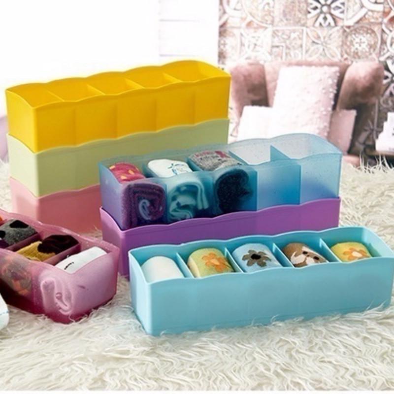 5 Multi Functional Plastic Underwear Bra with Box Cabinet Drawer Cabinet Stationery Plastic Box Lily