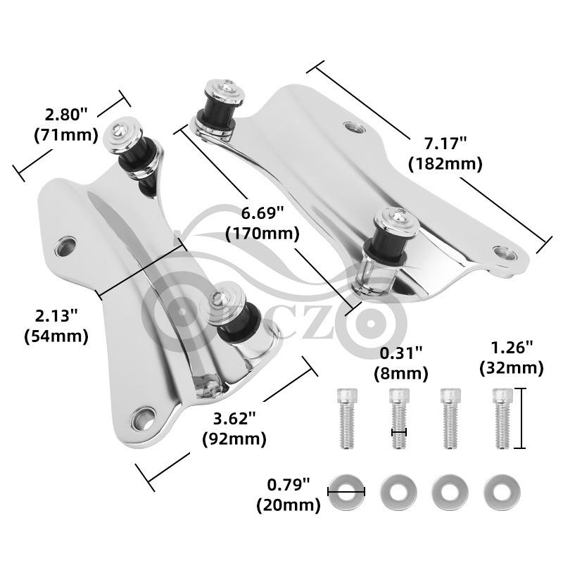 Harley Street Glide Rear Backrest Quick Release Mount (Post-2014)