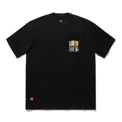 Li Ning Skateboard Series Letter Round Neck Comfortable Versatile Breathable Short Sleeve T-Shirt Unisex Tops Black AHSU933-1