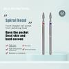 1Pcs Flame Tornado Nail Drill Bits 3/32" Diamond Milling Cutter For Manicare Rotary Nail Bit Cuticle Clean Burr Nail Tool