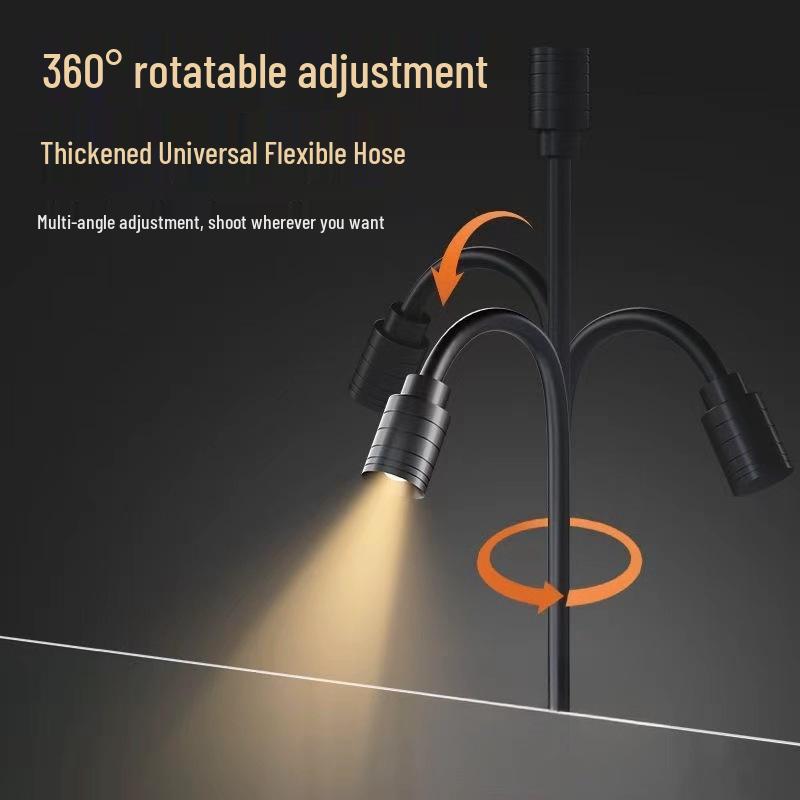 USB Mini LED Aquarium Light - Full Spectrum Algae Control, Tri-Color, Timer, Spotlight for Fish Tanks and Aquatic Plants