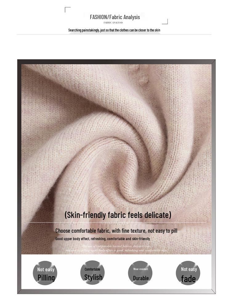 Autumn Thick Knit Lapel Sweater for Middle-Aged Women 50+