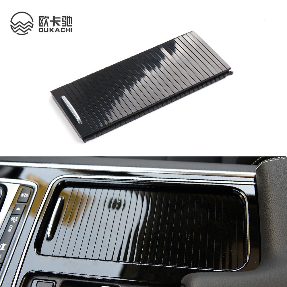 Car Inner Indoor Centre Console Roller Blind Cover Water Cup Holder Storage For Jaguar XFL XF XFL XE