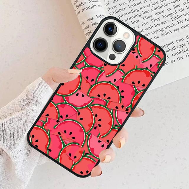 Cute Summer Fruit Watermelon Phone Case For iPhone 17 Air 15 16 Cover  11 13 14 Pro Max 12 Plus Max Fundas