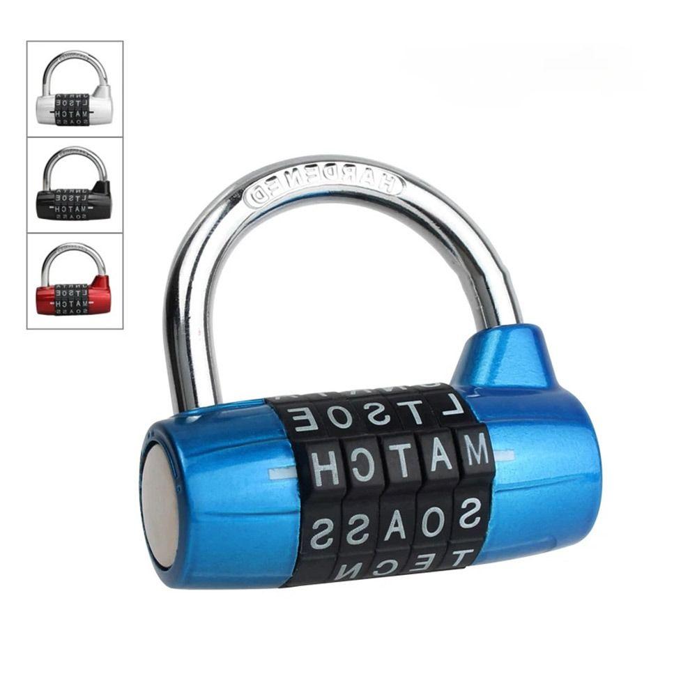 Safely Code 5 Letter Combination Padlock Changeable Travel Password Lock Rarelock