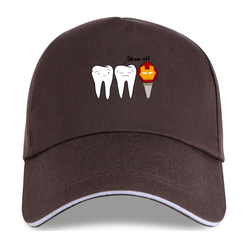

Новая кепка, унисекс, демонстрирующая зуб, зубной имплантат, стоматология, бейсболка с круглым вырезом, топы, 100% хлопок, большие размеры