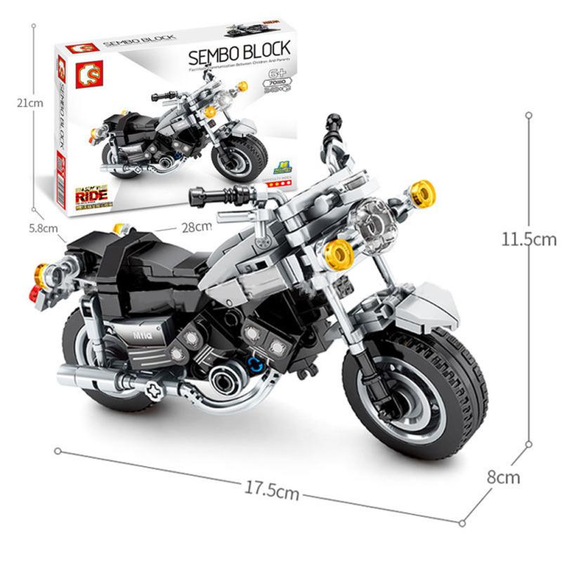 Lego Motocross Bausteine Spielzeug Kinder Pädagogisches Zusammengebautes Offroad-Rennmotorrad Spielzeug
