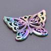 Fashion Rainbow Color Stainless Steel Butterfly Charms For Jewelry Making Supplies Animal Pendant Charm Bee Wolf Insect Findings
