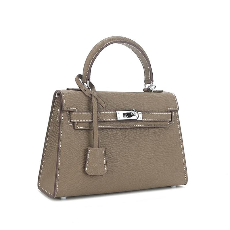 Neue High-End-Silberschnalle Palmenmuster zweite Generation Tasche Mini-Handtasche Modische und einfache Schulter-Umhängetasche