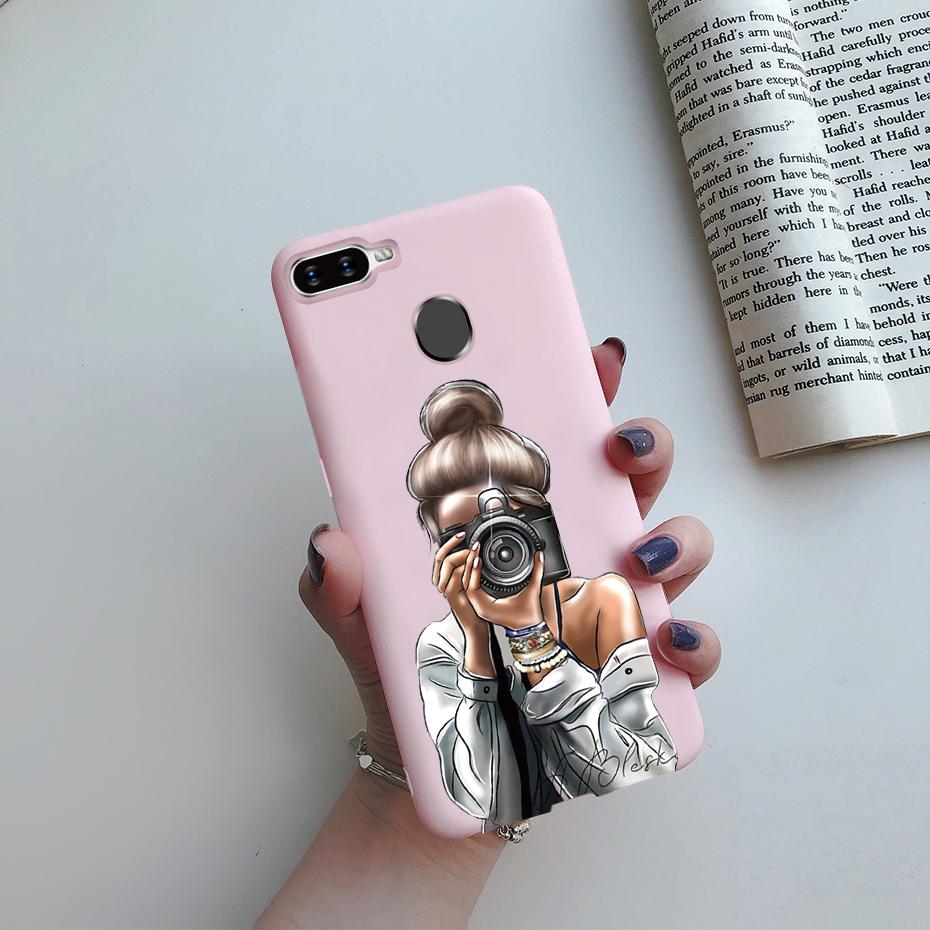 Case For OPPO A5S Back Cover Soft Candy Silicone Pretty Girls Phone Case For OPPO A5S AX5S A7 2018 AX7 A7N A12 Cover Coque Funda