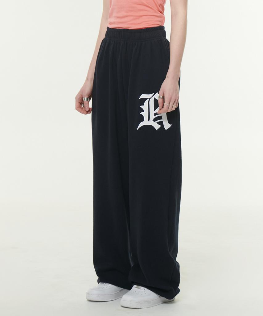 TAKEASY Women'S R Logo Wide Pants (Navy)