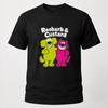 Roobarb Custard Retro Cartoon TShirt Black Unisex Tee Vintage TV Style UK