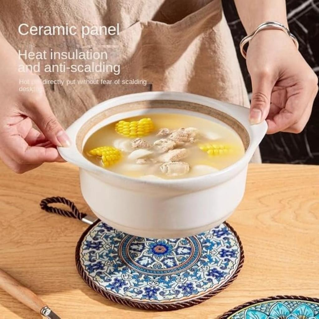Ceramic trivets,Trivets for Hot Pots and Pans, Pot Holder,Mat for Hot Dishes, Hot Pad To Portect Your Table and Countertop, Kitchen Decor