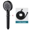 Household Four-stage Filter Cartridge Handheld Shower Set, Showerhead with Pressure Booster, Shower Nozzle