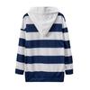 Damen Gestreiftes Langarm Herbst Sweatshirt - Dünnes Oberteil