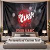 Custom Name Text Tapestry The Cure Personalized Polyester Wall Tapestry For Bedroom And Room