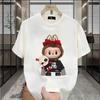 Fun Cartoon Labbubu Loose Short-sleeved T-shirt Round Neck Top Unisex