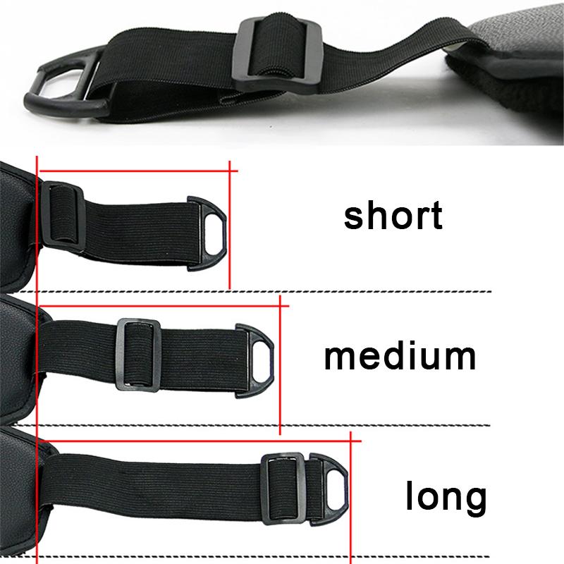 Electric Bike Black Leather Knee Pads Riding Warm Fleece Thickening Winter Motorcycle Knee Pads Windproof Short Adjustable