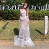 Gentle French Romantic One-word Shoulder Tube Top Long Dress Temperament Advanced Sense Good-looking Beautiful Dress Summer