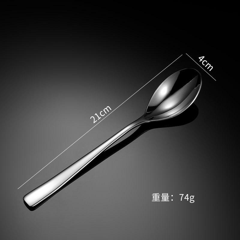304 stainless steel western food knife fork spoon set hotel supplies tableware heavy full series S338 square handle male