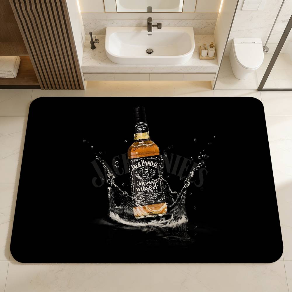 J-Jack D-Daniels LOGO Vloerkleed Scandinavische Stijl Huis Deurmat Badkamer-Toilet Matten Slaapkamer Hotel Decor Mat