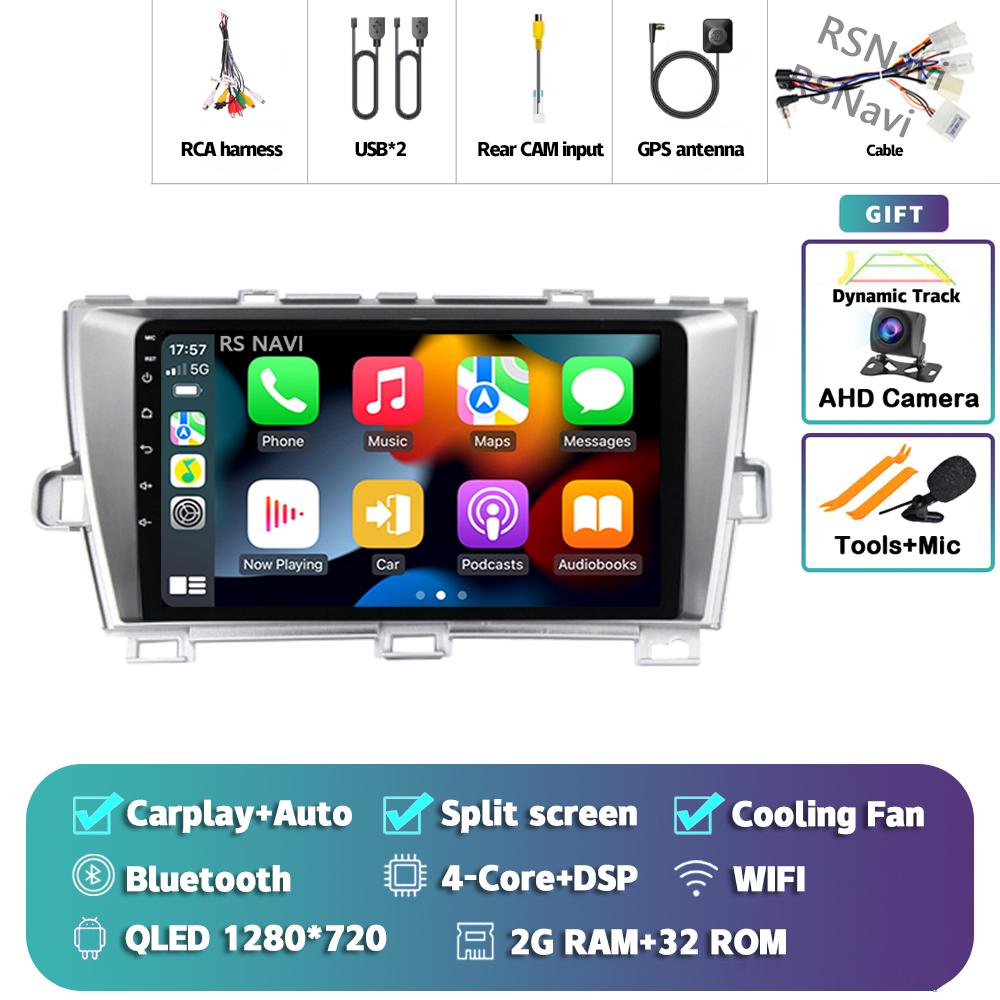 

Android 14 Carplay Auto для Toyota Prius 2009 - 2015 Автомобильное радио 4G+WIFI Плеер Мультимедиа стерео 360 Камера Навигация Видео GPS