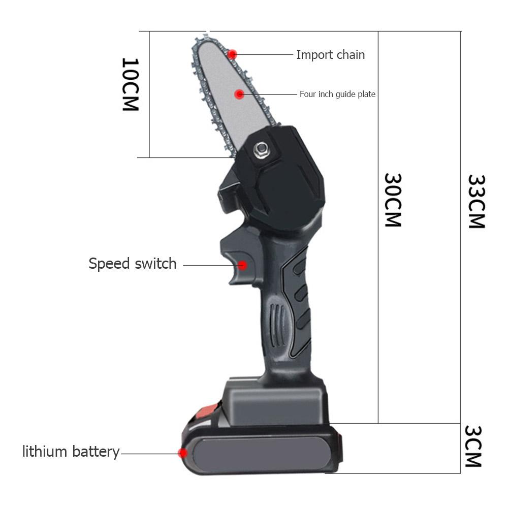 Cordless Electric Chainsaw Battery Powered Small Electric Chainsaw for Tree Branch Wood Cutting
