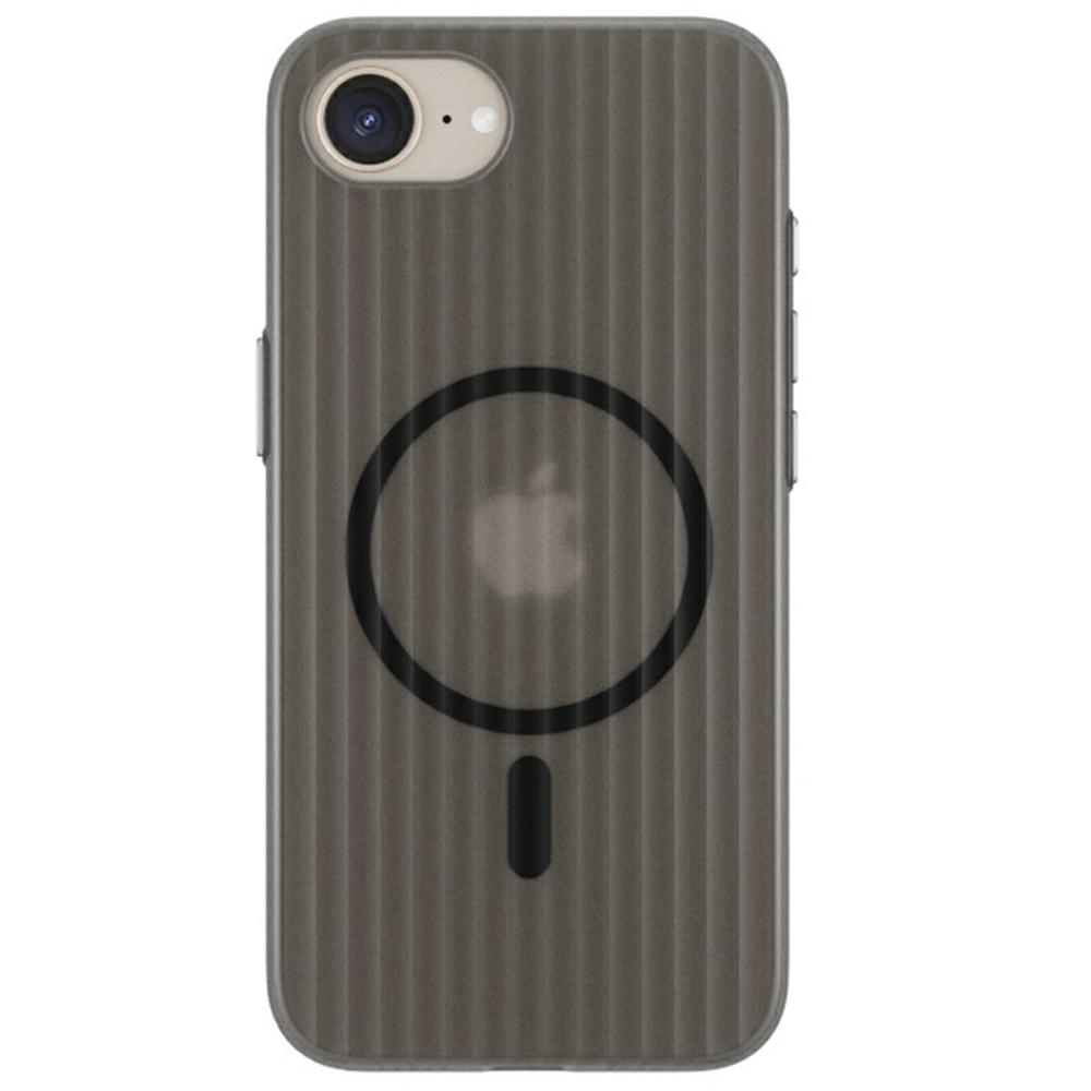 For iPhone 16e Case Compatible with MagSafe Corrugated Texture Hard PC Phone Cover