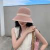 Chapeau seau respirant Chapeau de soleil ajouré Casquette de plage tendance Plein air