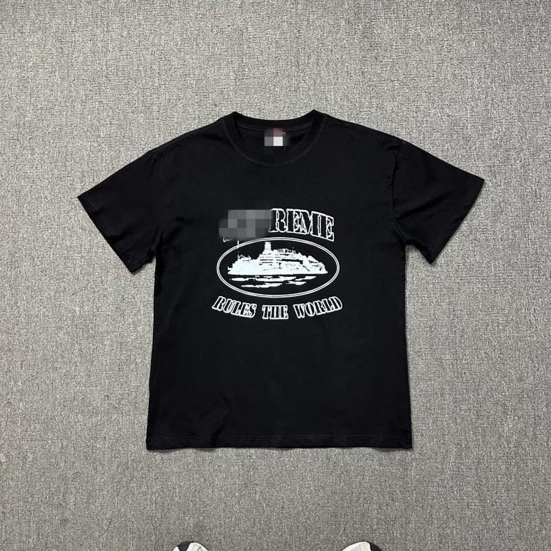 New High Street Corteiz Alcatraz Fun Letter Print Men's and Women's Casual Short Sleeve T-Shirt
