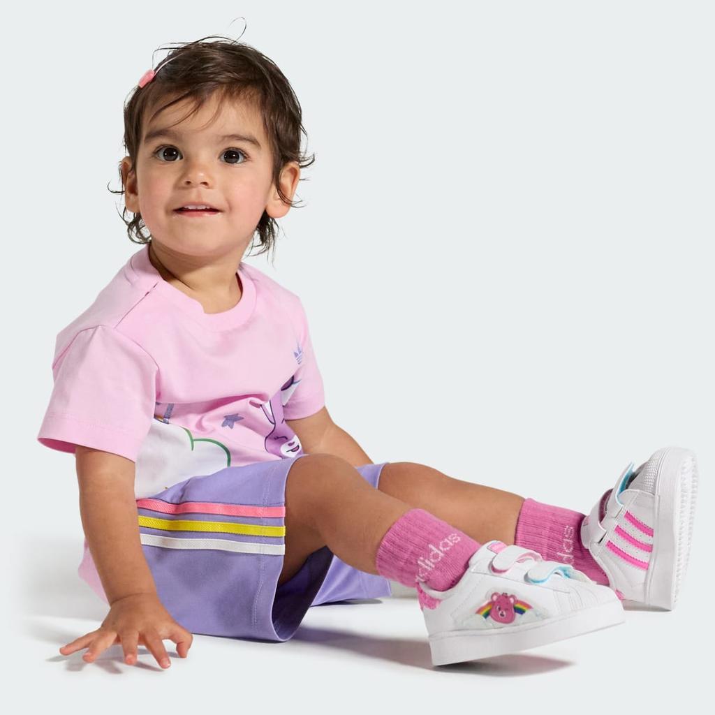 ADIDAS CARE BEARS SST LED LIGHTS CF I KK2133 Kids' Originals Sneakers Cloud White / Lucid Pink / Bliss Pink