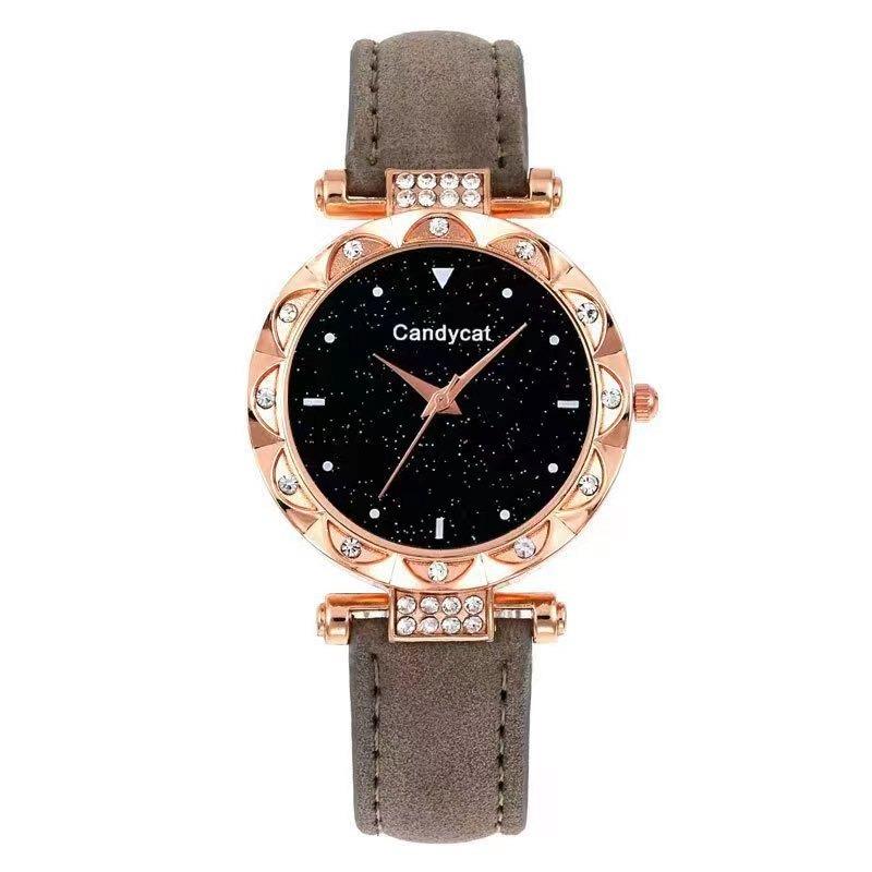 Starry Sky Watch Women's Fashion Trend Simple Casual Women's Watch Student Two-piece Gift Watch