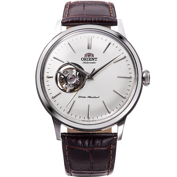 

Orient Мужской RN-AG0005S (Orient Classic Полускелетон) Круглые часы коричневые из нержавеющей стали аналоговые