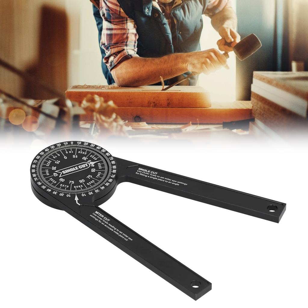 Miter Saw Protractor HighPrecision 360 Degree Rotatable Angle Finder Woodworking Measuring Tools