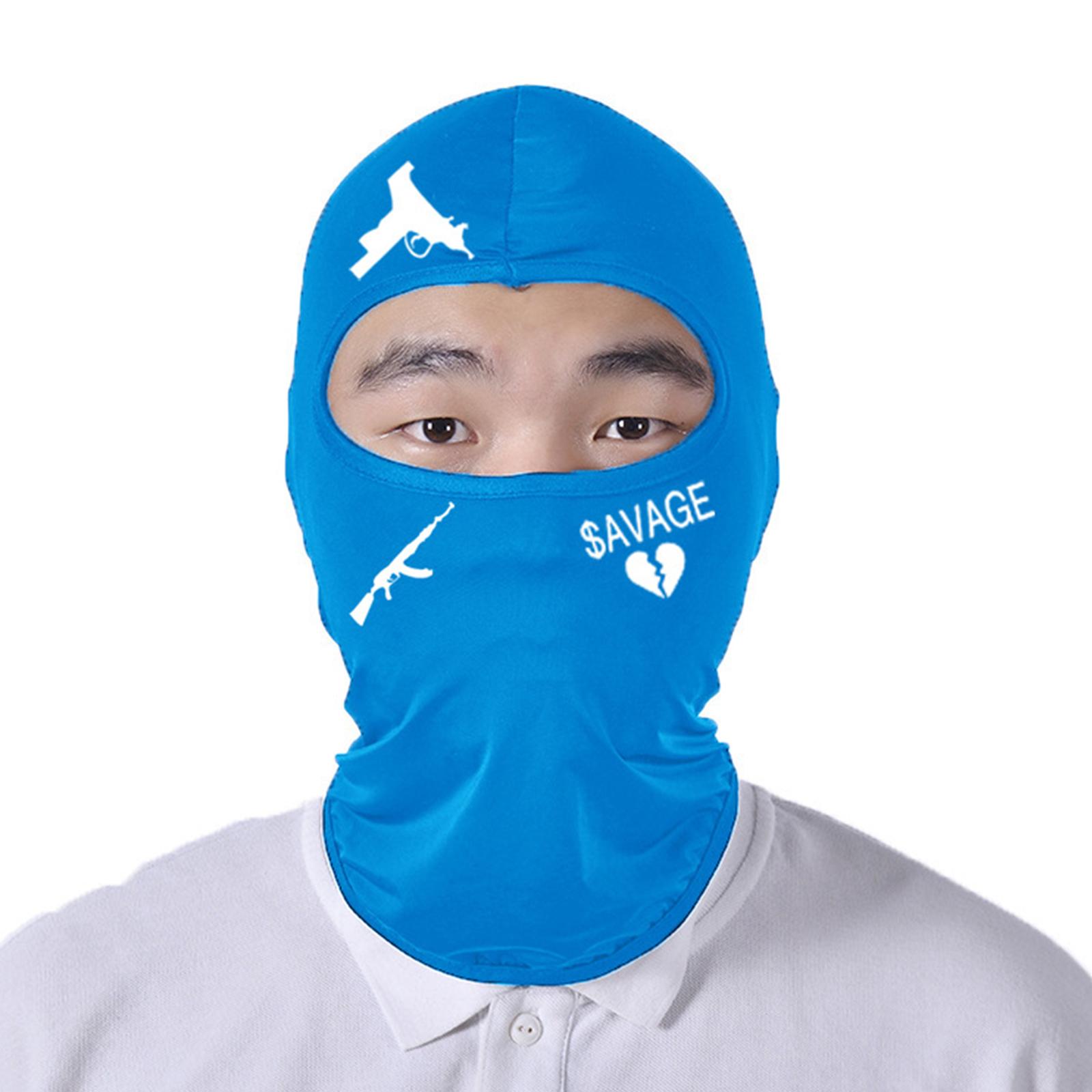 

Men Winter Neck Warmer Balaclava Hat Getaway Headwear Scarf Mask Balaclava Skiing Hat for Adults Kids небесно-голубой