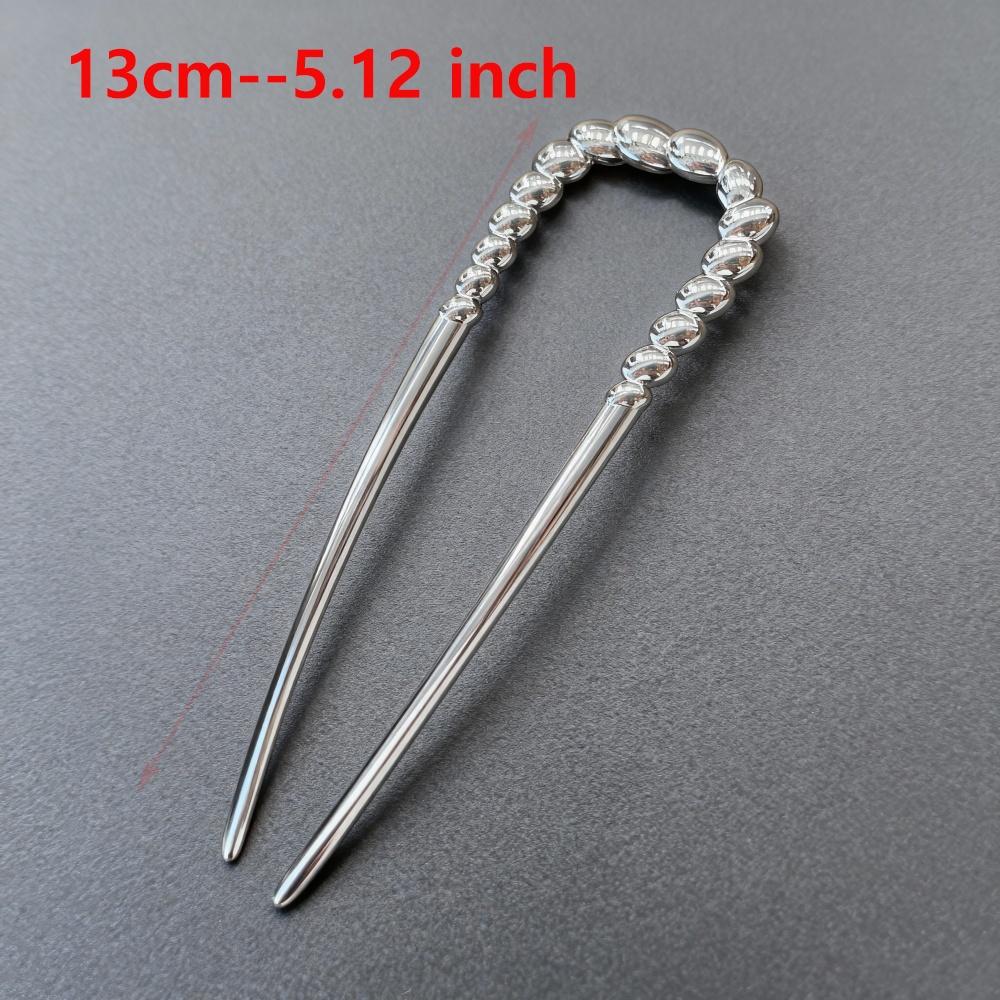 Pearl U-Shaped HairPins Fashion Hair Fork Elegant Alloy Long Hair Clip Pins Bun French Hairpin Hair Stick Women Girls
