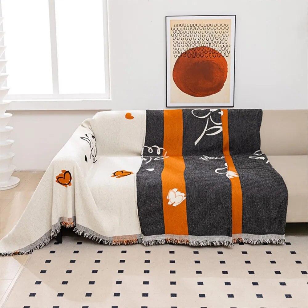 Soft Chenille Sofa Cover Throw Towel Blanket Couch Cover Universal Anti-cat Scratch Sleeping Blanket Living Room Home Decor