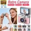 Katlanabilir Ekran Kart Kamerası, Çocuklar Öğrenciler İçin HD Fotoğraf ve Video Dijital Kamera, Retro CCD Kompakt Kamera