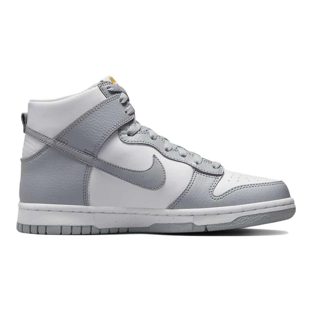 Кроссовки Nike Dunk High Next Nature GS Wolf Grey Marigold белые FD9773-001 39 — фото 2