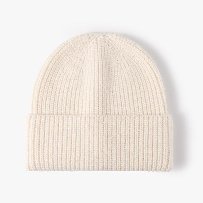 Knitted Hats Men And Women Autumn And Winter Wool Hats, Ear Protectors, Windproof And Warm Hats, Solid Color Light Board Cold Hats