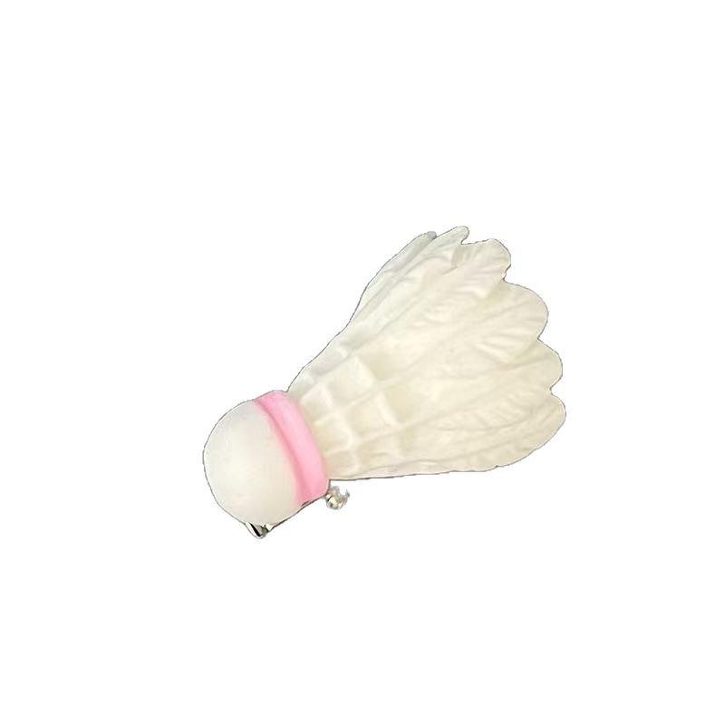 

Оригинальная заколка для волос в виде бадминтонной ракетки для детей – Спортивный, Веселый и Стильный аксессуар для непослушных волос Purple Racket