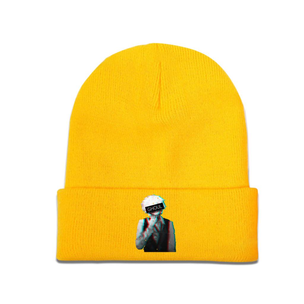 Tokyo Ghoul Ken Kaneki Knitted Hat Beanie Winter Hats Warm  Color  Cap for Unisex Women