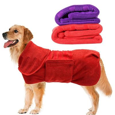 Pet Bath Towel Microfiber Dog Bathrobe Absorbent Cat Towel Pet Supplies