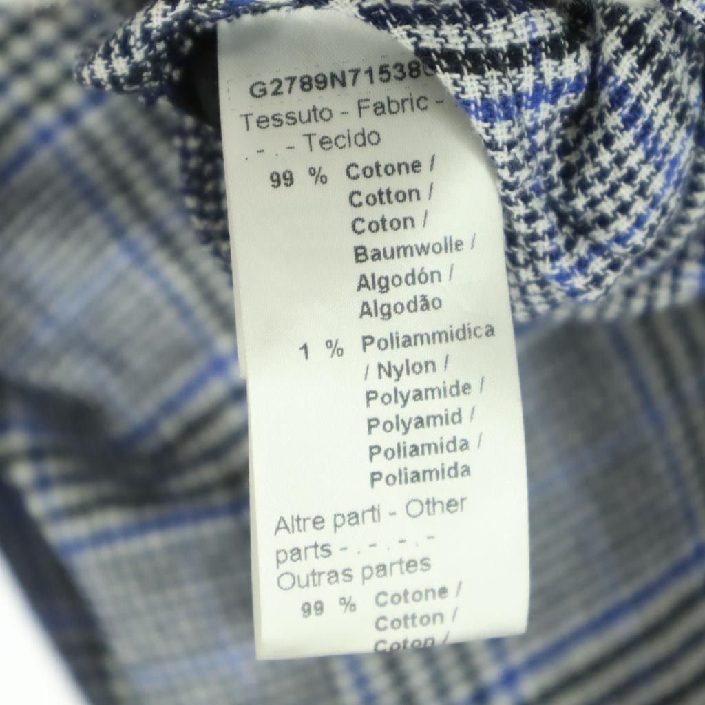 unused GREY DANIELE ALESSANDRINI Check Pattern Long sleeve tailored jacket Men's Used