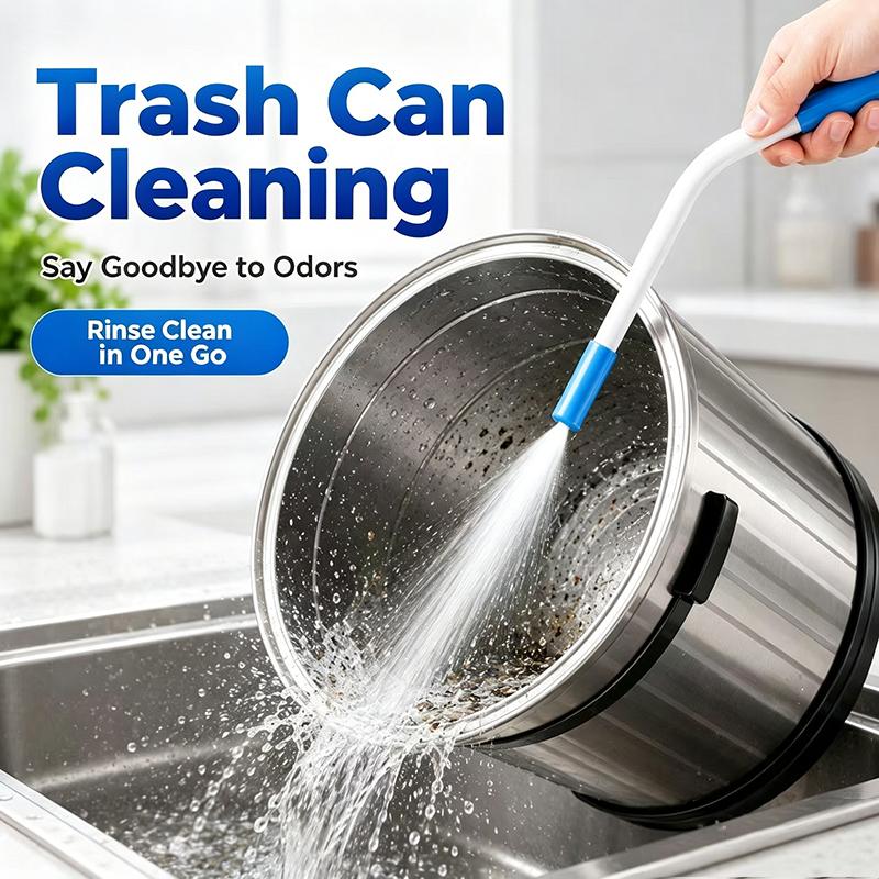 High Pressure Cleaning Nozzle, Elongated Curved Shower Sprayer For Toilet Gap Floor Drain Deep Stain Washing,1/2'' Interface