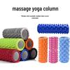 High-Density EVA Foam Yoga Roller: Hollow Textured Muscle Relaxation Stick for Fitness and Massage.