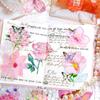 Handmade Butterfly Flower Sticker Decorative Ice Crystal Collage Decals  Goo Card