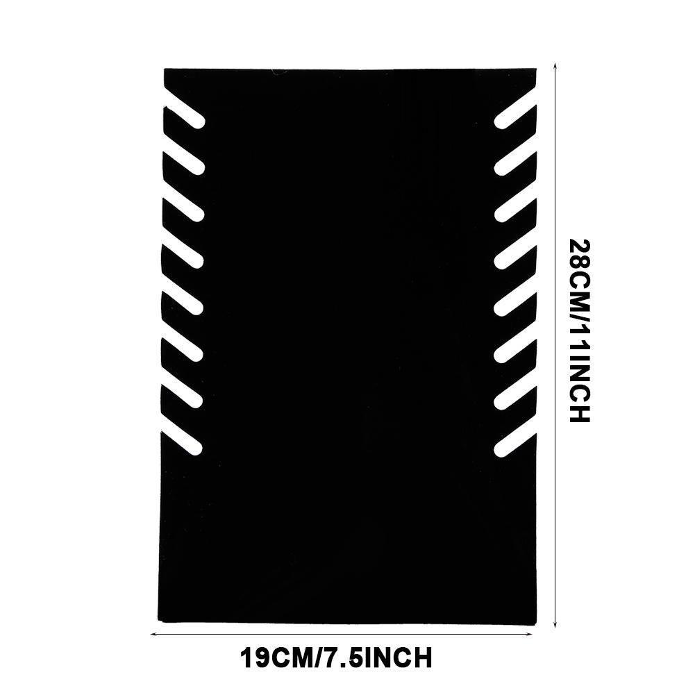 Svart flanell halskjede anheng Kjede smykker Bust Display Stands Hanger Holder Rack